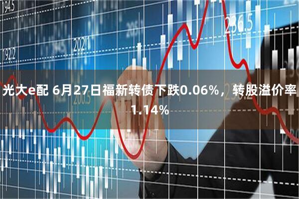 光大e配 6月27日福新转债下跌0.06%，转股溢价率1.14%